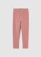 Girls' Skinny Pink Leggings in Stretch Cotton_0