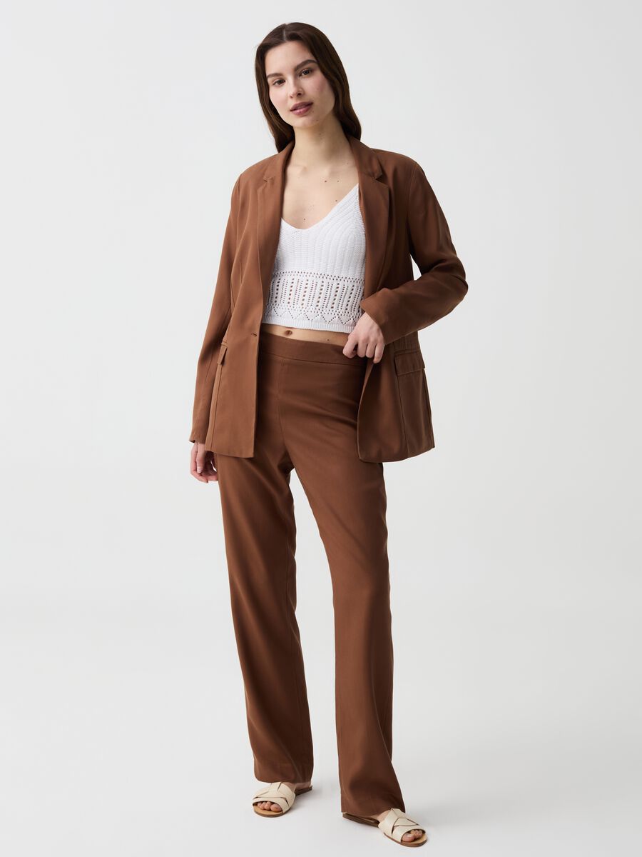 Straight-fit trousers in Lyocell_0