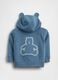 Sweat &agrave; capuche avec logo en coton m&eacute;lang&eacute;_1