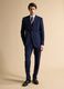 Blue slim-fit stretch formal trousers_0