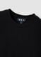 Camiseta negra de algod&oacute;n y modal el&aacute;stico_5