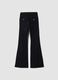 Black flared stretch-cotton jeans_2