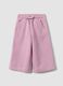 Pink organic cotton culotte trousers_0