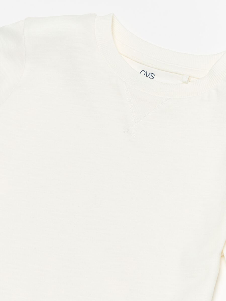 Cotton T-shirt with detail_2