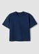 Children's Regular Fit Blue Pure Cotton T-shirt_0