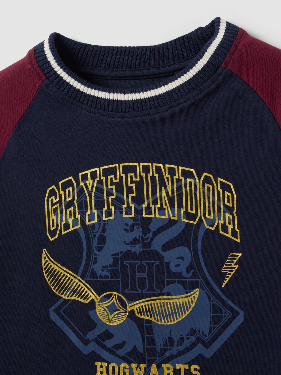 Blue pure cotton crew-neck T-shirt with Harry Potter print_2