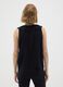 Schwarze Bluse in reiner Viskose oversize_2