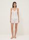 White organic cotton pyjamas with camisole top and shorts_1