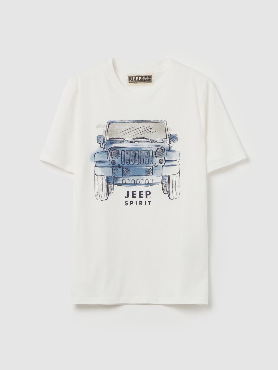 Cotton T-shirt with Jeep Spirit print_4