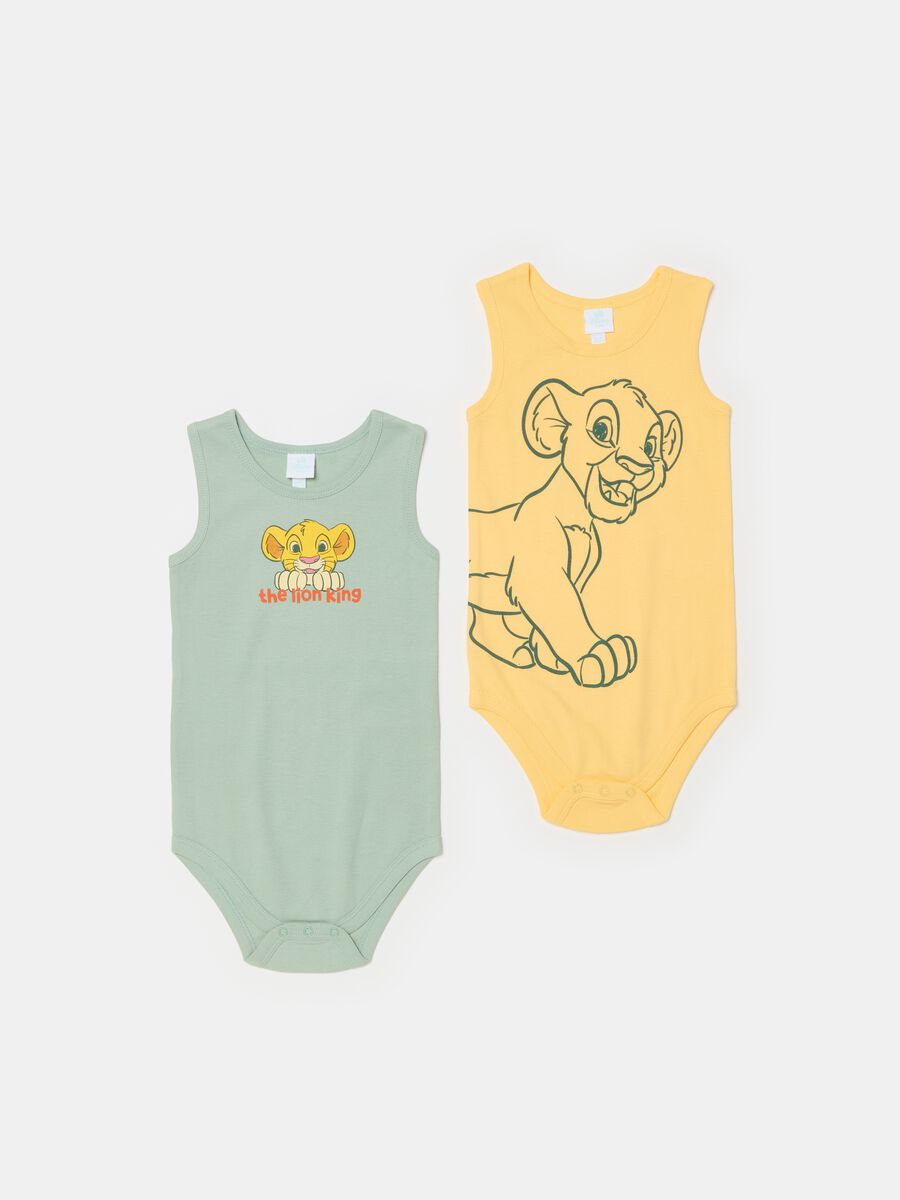 Two-pack organic cotton bodysuits with The Lion King print_0