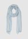 Sky-blue multicolour striped scarf in pure cotton_0