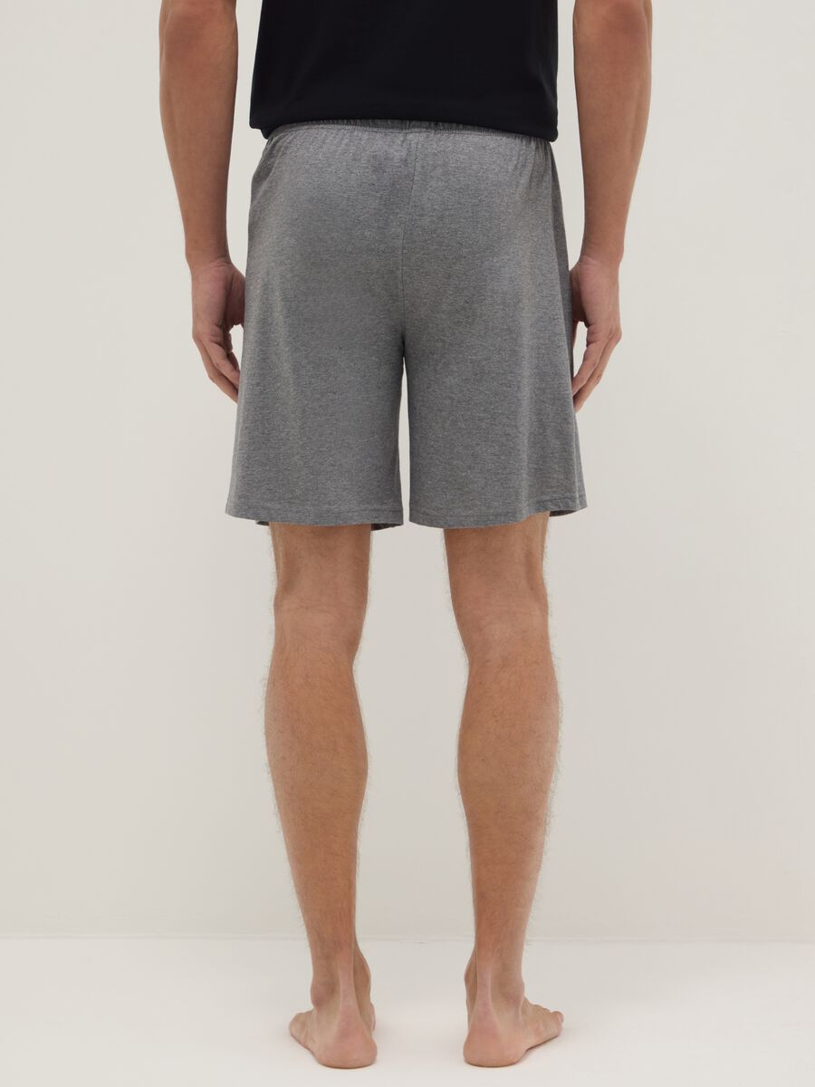 Multicolour regular fit pure cotton pyjama shorts two-pack_2