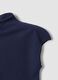 Blue fitted high-neck T-shirt in modal and stretch cotton_5