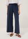 Blue viscose-blend palazzo trousers_1