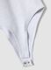 Grey ribbed stretch cotton bodysuit with wide neckline_5