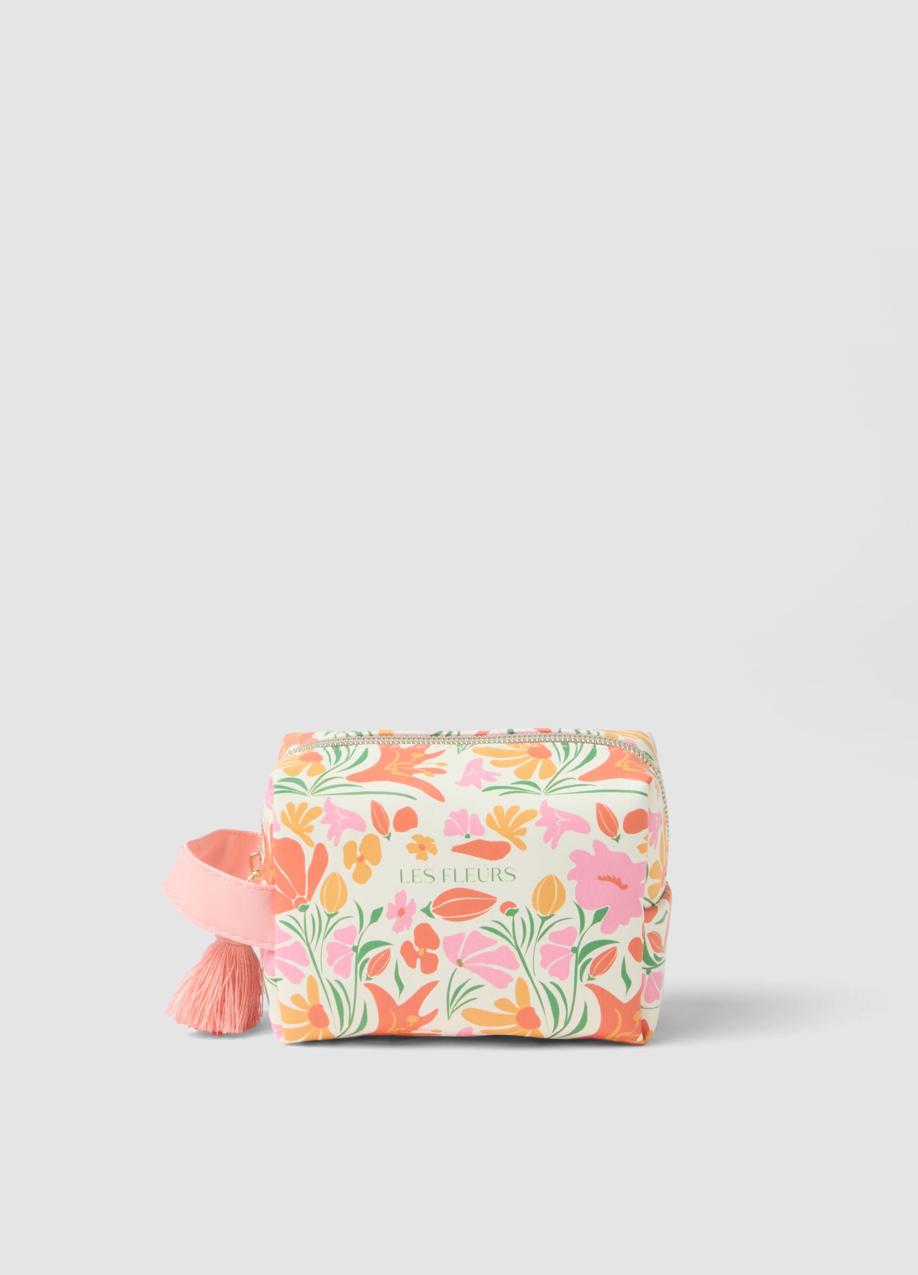 Multicolour floral beauty case