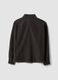 Anthracite Grey Poplin Shirt in Pure Cotton, Oversized Cropped Fit_2