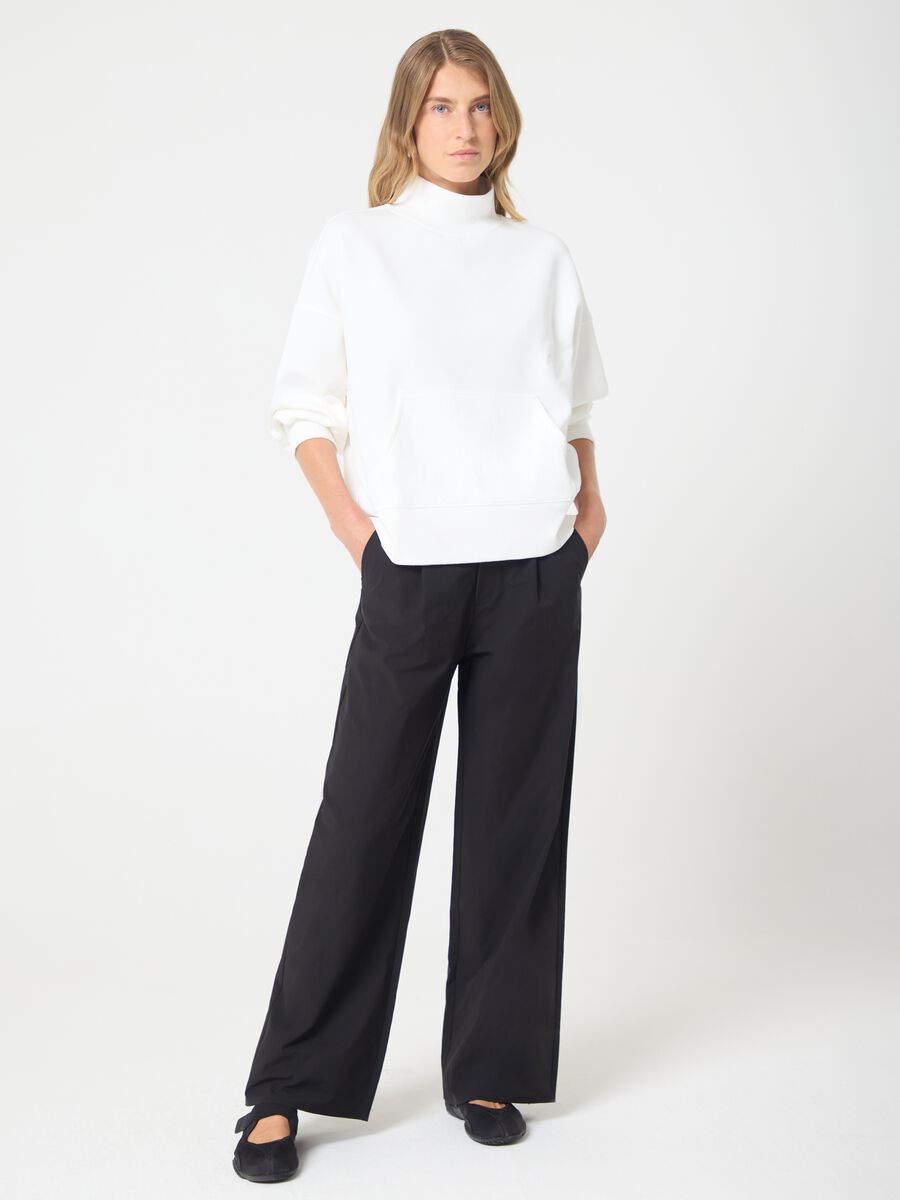 ALTAVIA STUDIO technical fabric wide-leg trousers_0