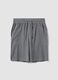 Grey organic cotton pyjama shorts_4