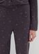 Purple pyjama trousers with stars, regular fit_3