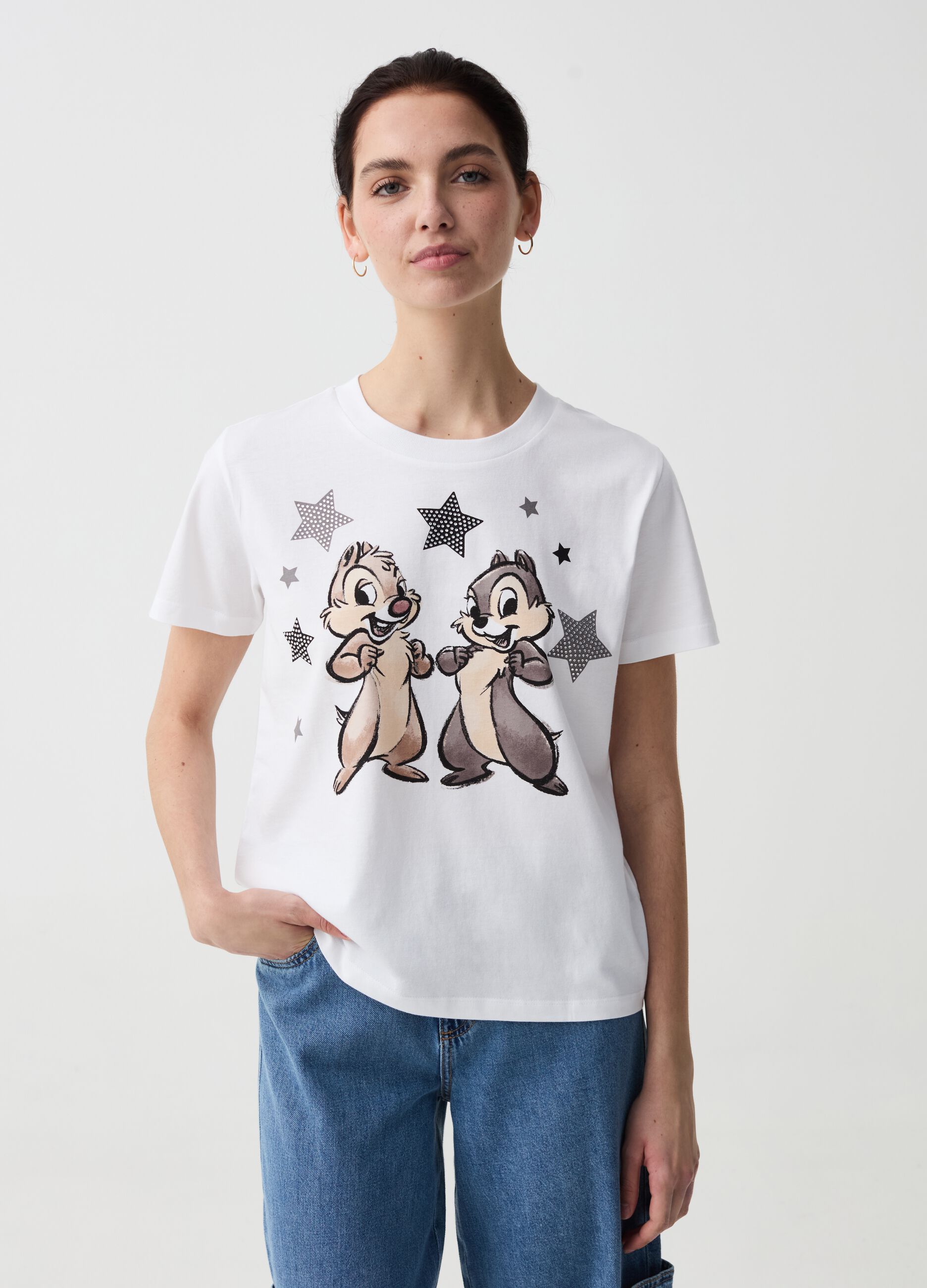 T-shirt with Chip 'n' Dale print