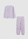 Purple Fleece Pyjamas for Girls_1