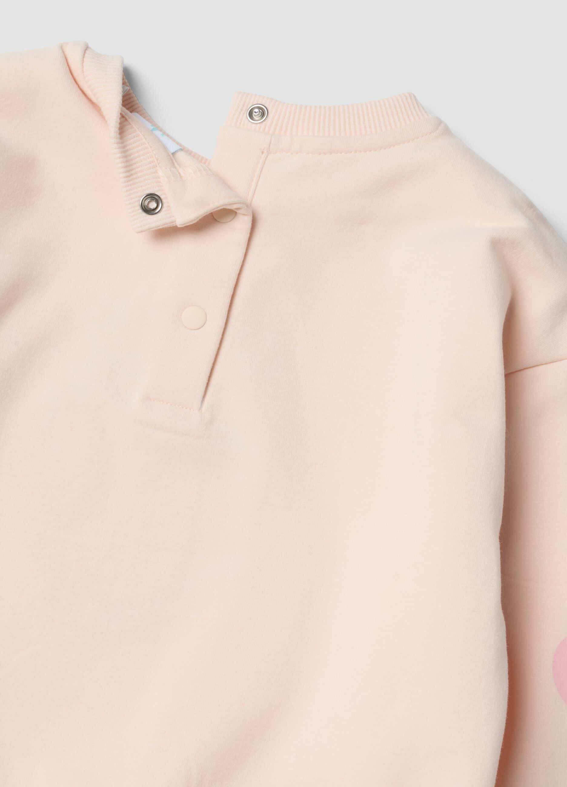 Completo rosa in cotone organico elasticizzato con stampa Carica dei 101