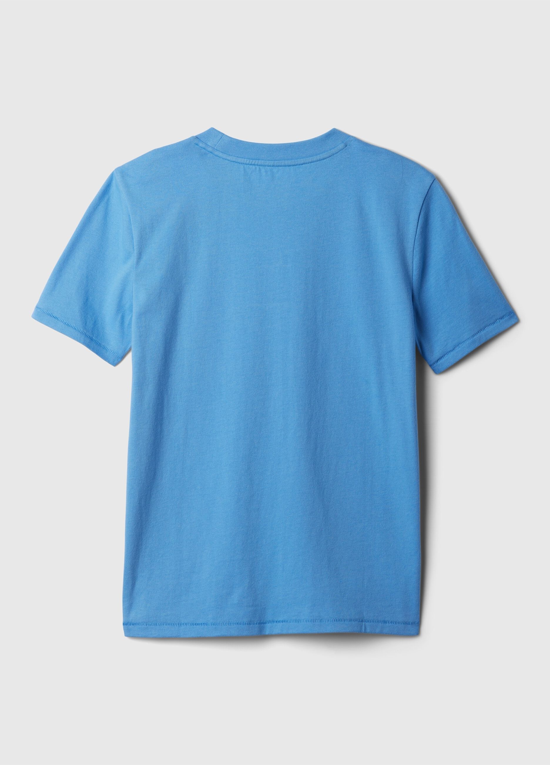 Camiseta de algodón con bordado y logo