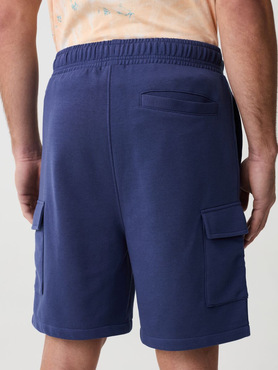 Cargo Bermuda shorts in fleece_2