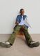 Green cargo trousers for boys_3