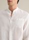 Men&rsquo;s white regular-fit shirt in 100% linen_2