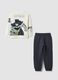 Blue and white pure cotton Batman tracksuit_1