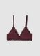 Purple stretch microfibre triangle bra with lace_4