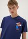 Blue short-sleeve pure cotton regular-fit T-shirt_2