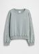 Sweatshirt gris de mistura de algod&atilde;o para menina com detalhes florais_3