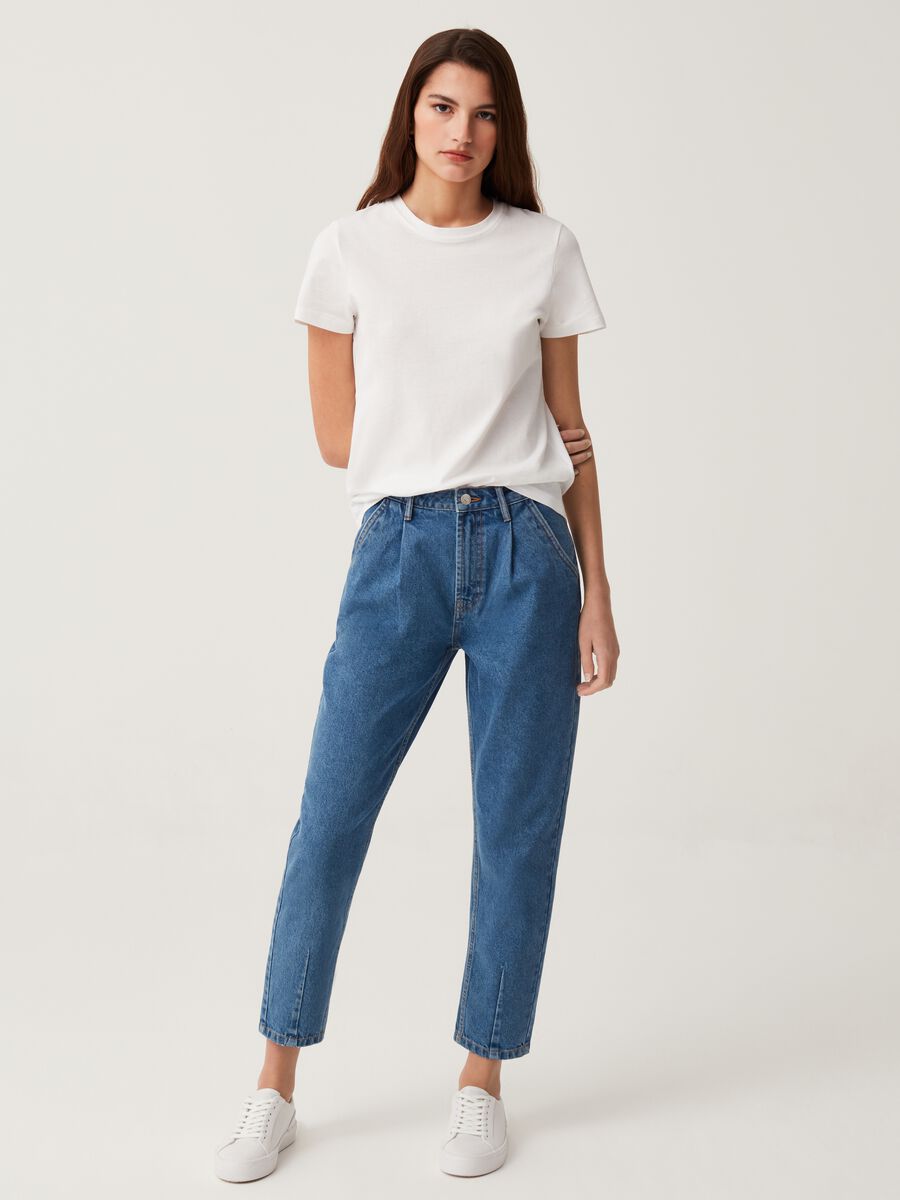 Slouchy jeans with darts_0