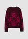Red and pink jacquard wool-blend crew-neck jumper_2