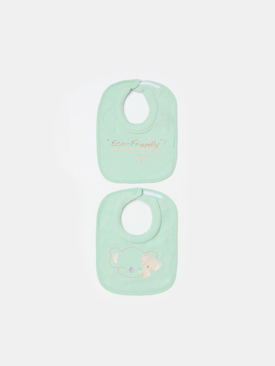 Two-pack bibs with extra absorbent padding_0