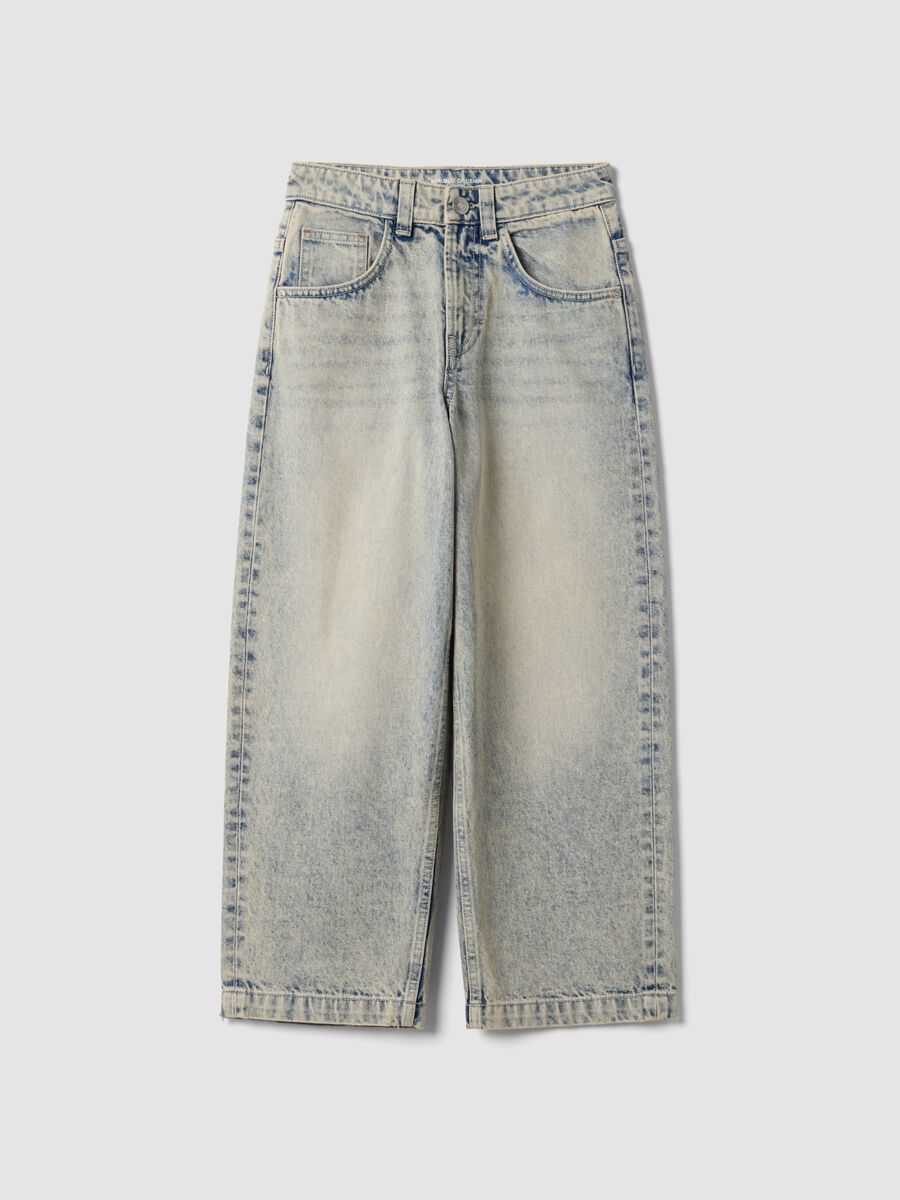 Helle Denim-Jeans aus reiner Baumwolle im Skater Fit f&uuml;r Jungen_0