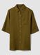Green pure linen beach cover-up_0