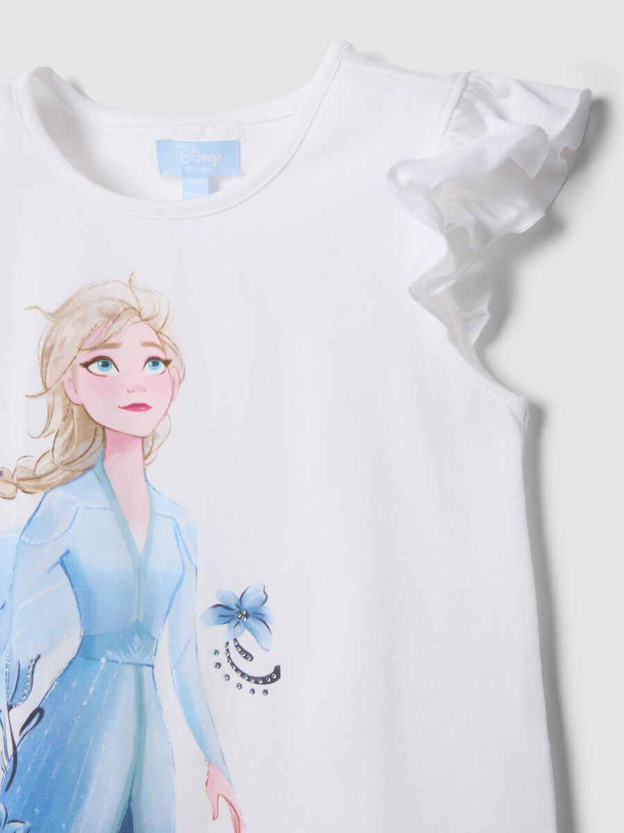 Mehrfarbiges M&auml;dchen-Set aus Stretch-Baumwolle mit Frozen-Print_2