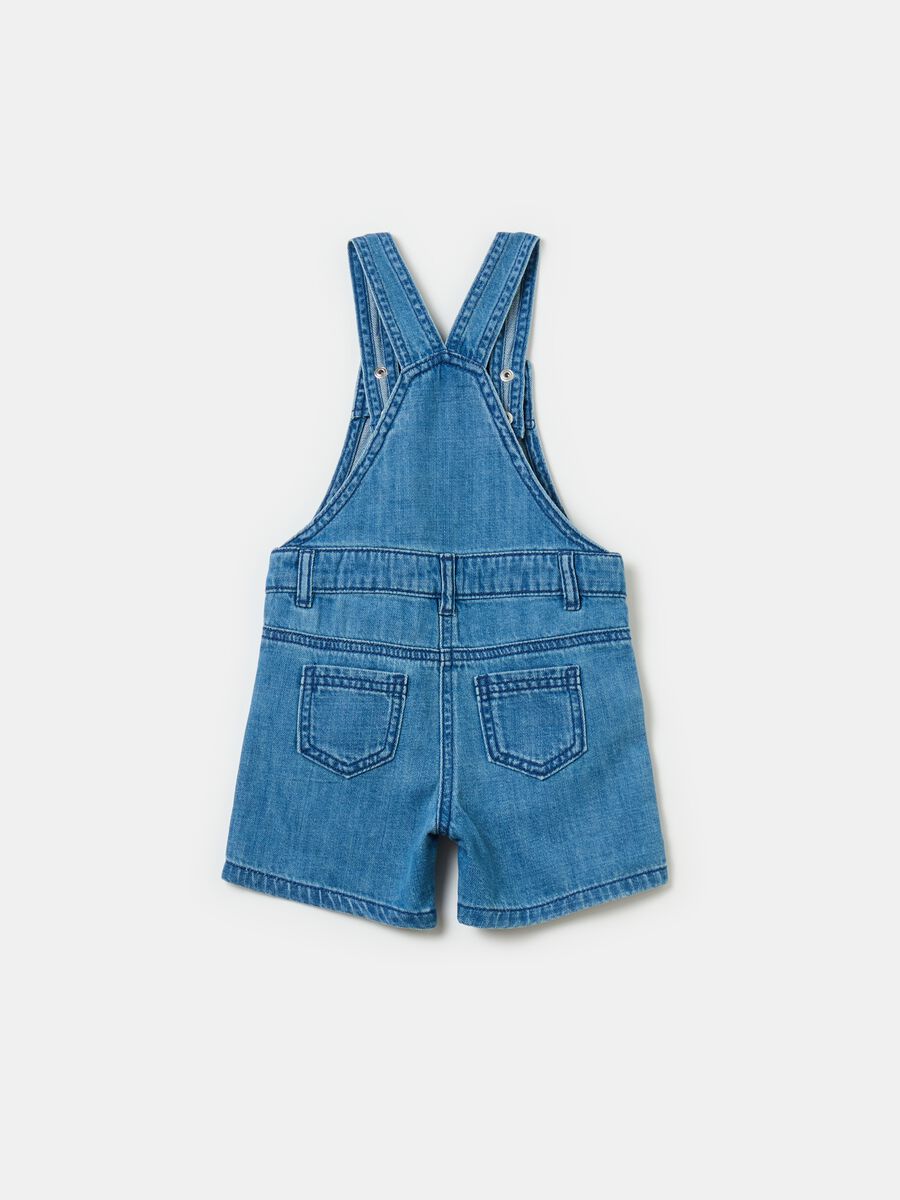 Dungarees with crochet application_1