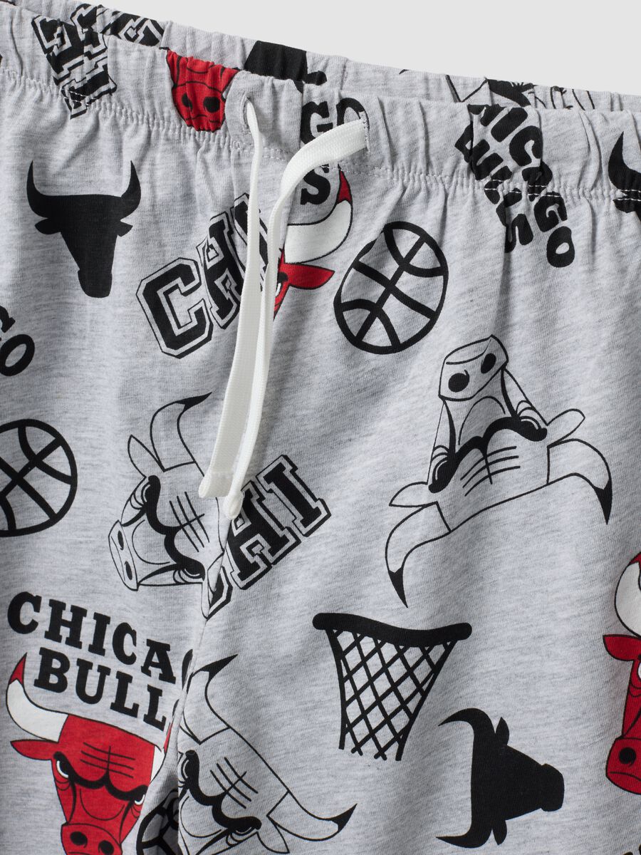 Grey organic cotton pyjamas with T-shirt and shorts_3