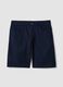 Blue stretch-cotton Bermuda shorts_4