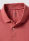 Red Stretch Cotton Blend Polo Regular Fit_5