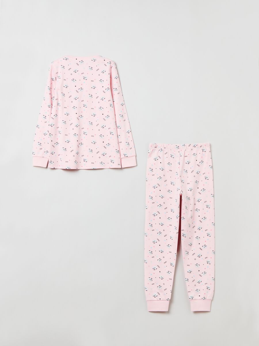 Long pyjamas with small stars and sheep pattern_1
