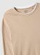 Beige pure cotton long sleeve shirt regular fit_5
