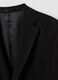 Black stretch viscose blazer with classic lapels_1