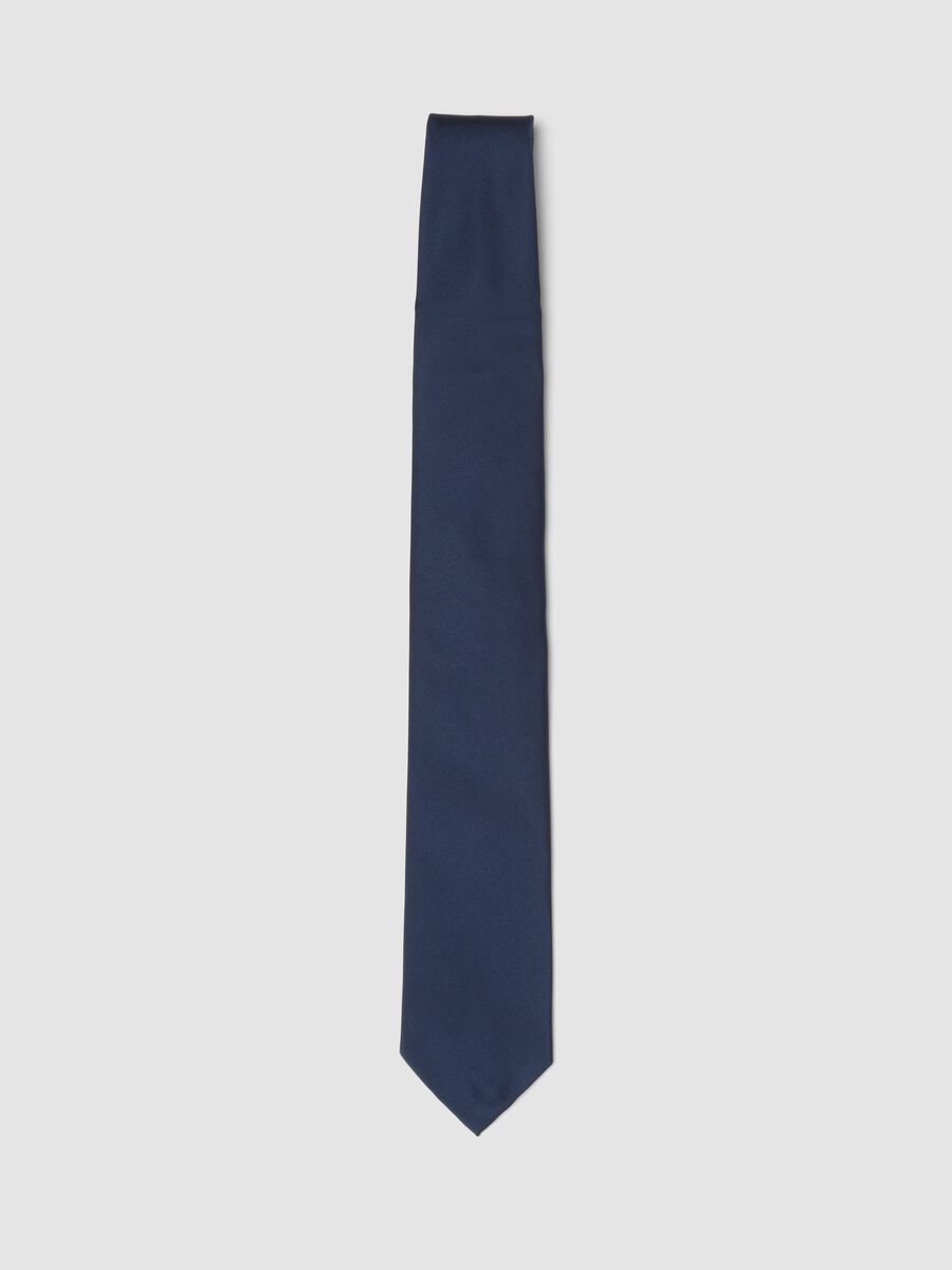 Blue tie with 7.5 cm blade_0
