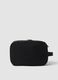 Black toiletry bag with double zip_1
